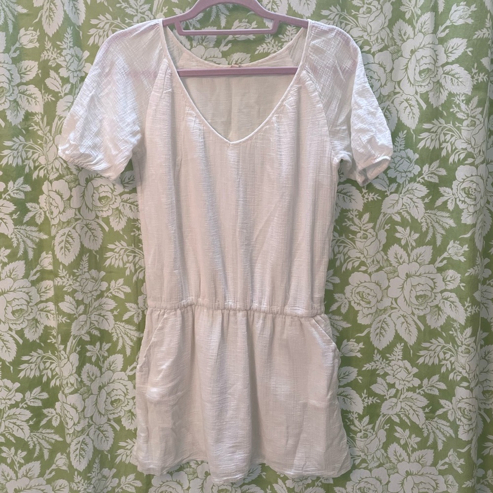 J. Crew Gauzy White Cotton Dress